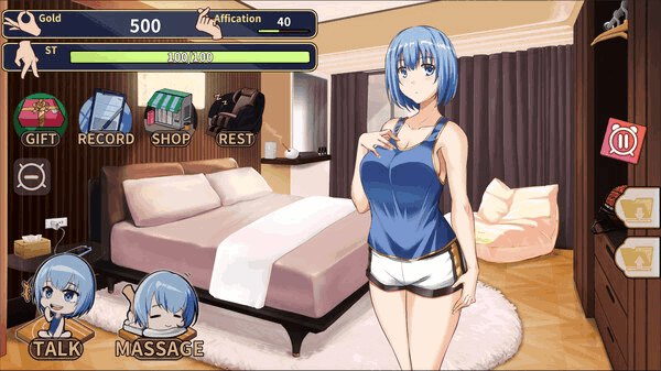 《美少女专属按摩师》V1.7.9正式上线：Live2D互动+全画廊解锁 中文版配置需求详解图片-4