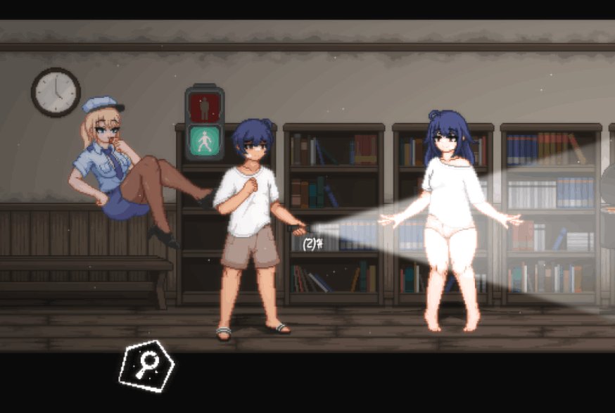 PC端策略模拟游戏《放课后捉迷藏 Ver1.01》官方中文版 完整汉化修复版 像素动态全解锁资源适配PC平台仅140M图片-1